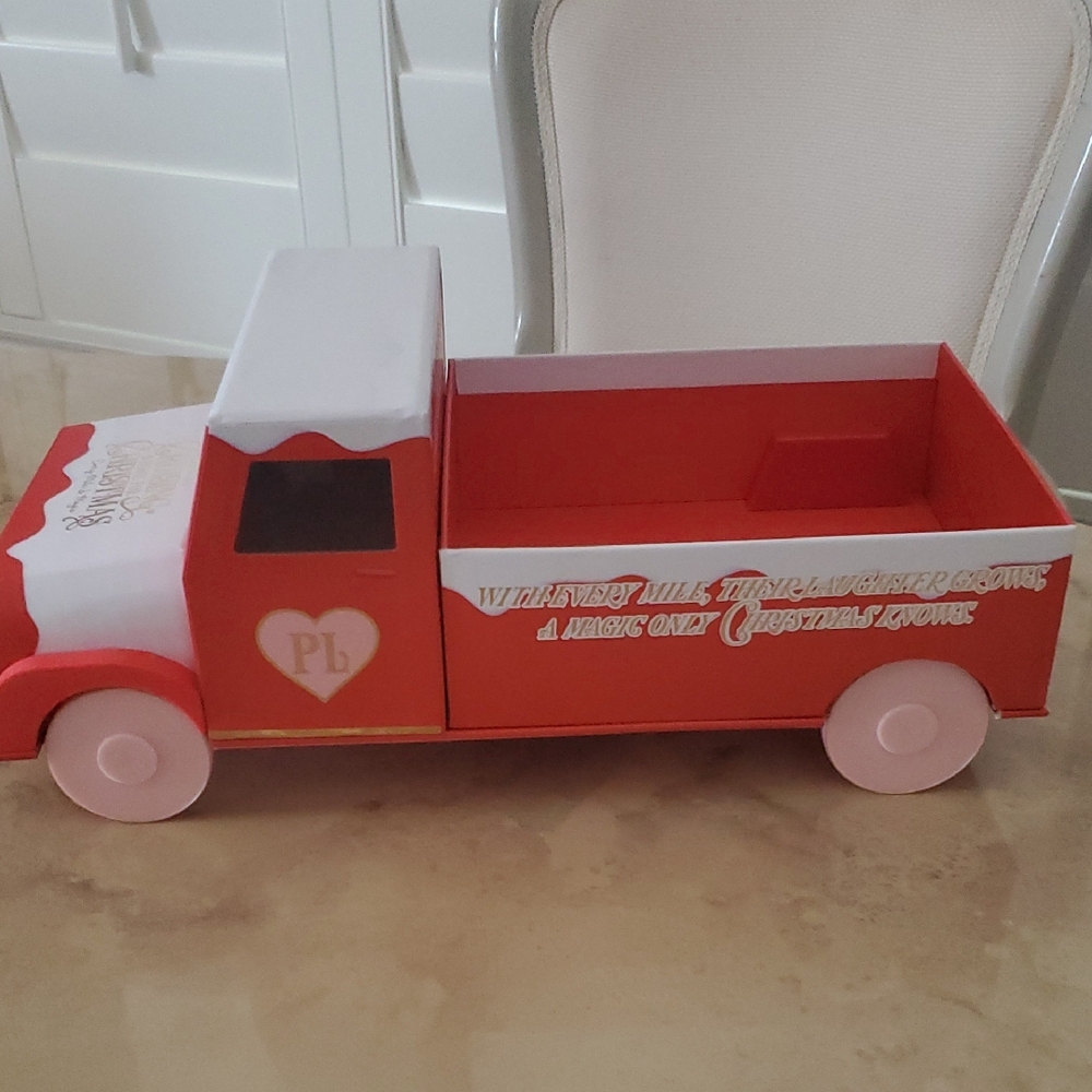 Classic Red and White Toy Truck